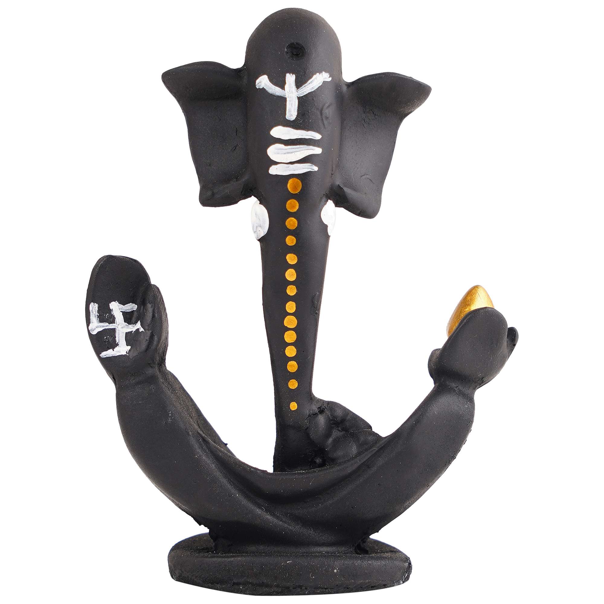 Ganesha Statue Idol Shriganesh Bhagwan Murti / Home, Office Decor / Car Dashboard / Side Table Brass Ganpati / Lord Vinayaka Statue / God of Luck & Success Sculpture / Gift Items - Image 2